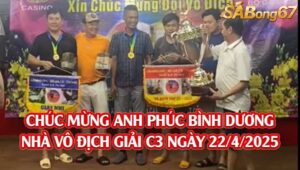 VÔ ĐỊCH GIẢI C3 22/4/2025